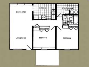 2BR/1BA - Ridgewood Apartments