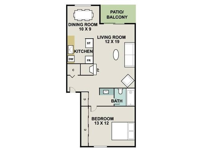 Floorplan - 3300 Tamarac Apartments