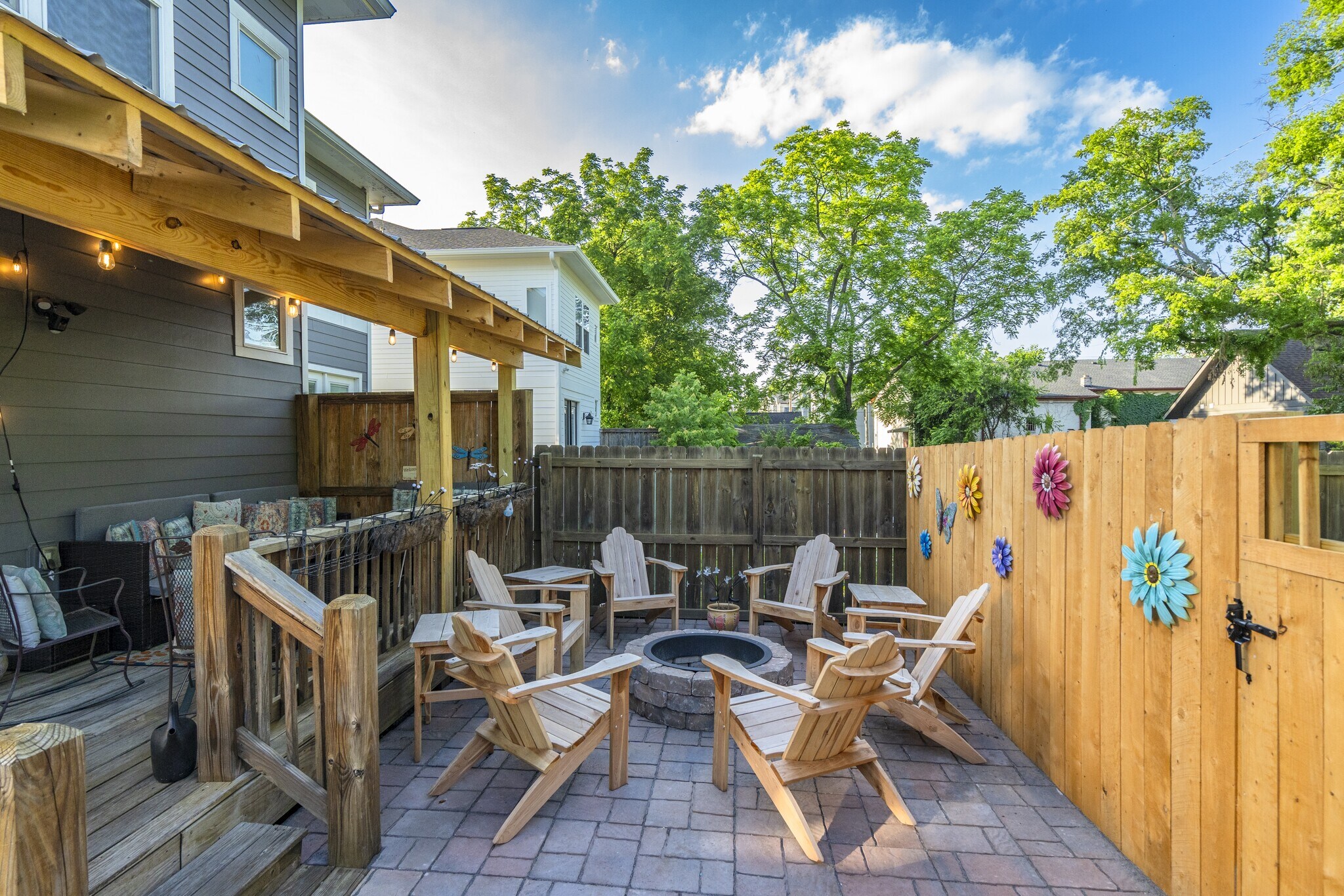 Firepit with Adirondack Seating - 1922 14th Ave N
