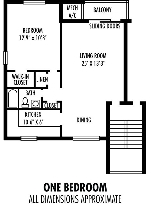 1BR/1BA - Woodbridge Forest