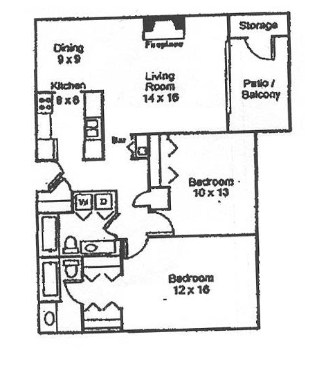 2BR/2BA - Lakes at Epping Way