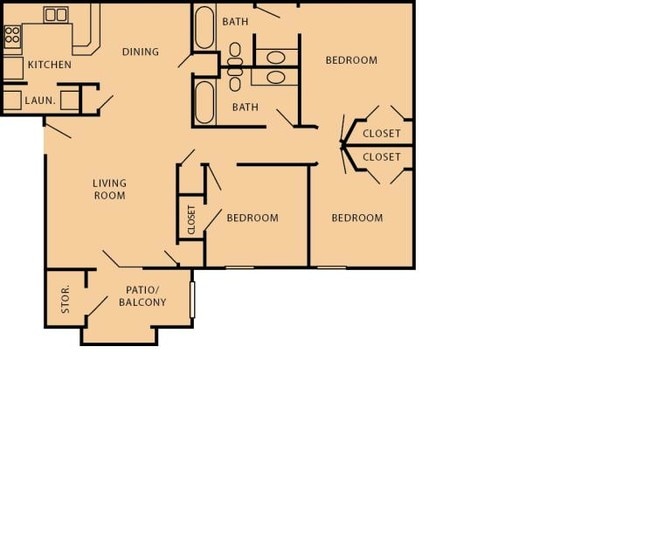 Floorplan - Cypress Park Apartments