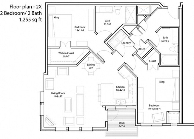 Floorplan - The Cavanagh 55+ Apartments