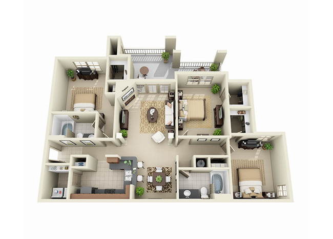 Floorplan - Stone Creek at Brookhaven Apartment Homes