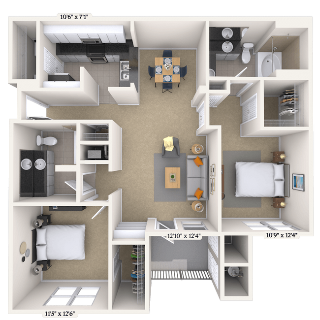 Floorplan - MAA Bay View