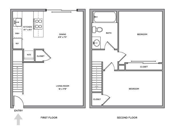 2 Bedroom Townhome - The Arleta