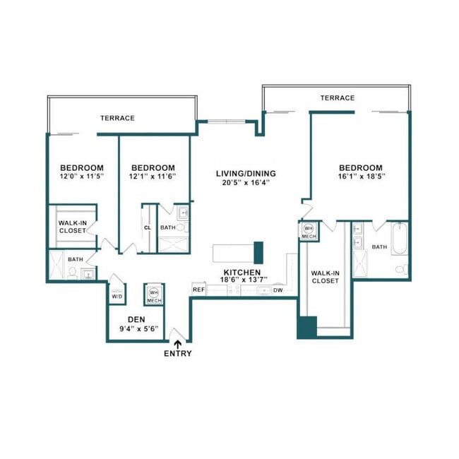 Floorplan - Mondrian Hallandale Beach Residences