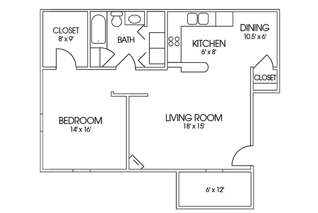 Floorplan - Timber Springs Apartments