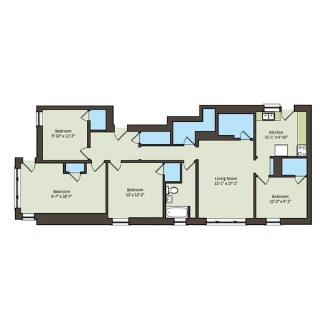 Floorplan - 5339-5345 S. Woodlawn Avenue
