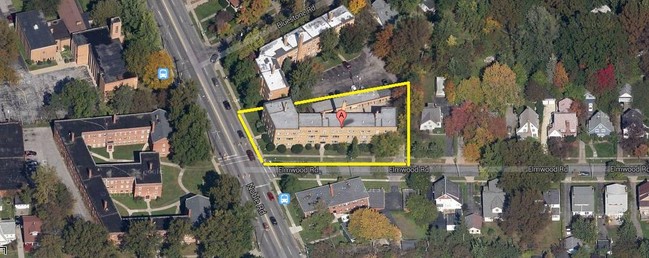 Aerial Photo - Elmwood Apartments