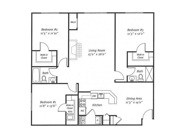Floorplan - Residences at Westborough Station