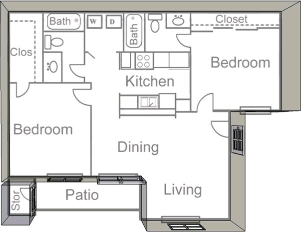 Floorplan - Arbors at Wolf Pen Creek Apartments