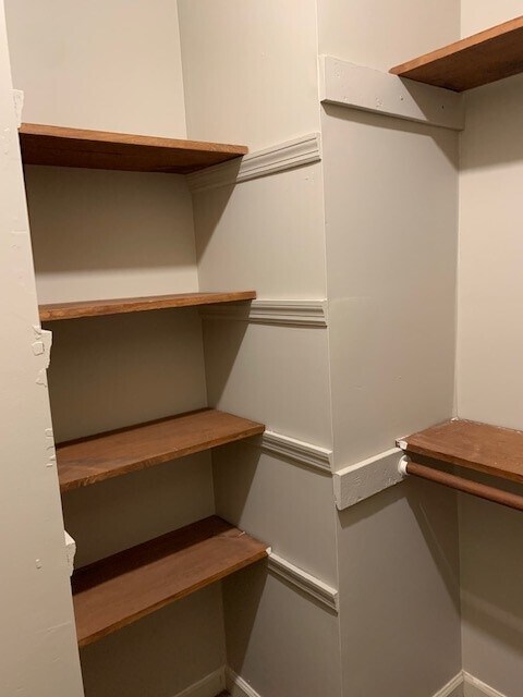 Bedroom 1 walk in closet shelves - 6020 Sand Wedge Cir