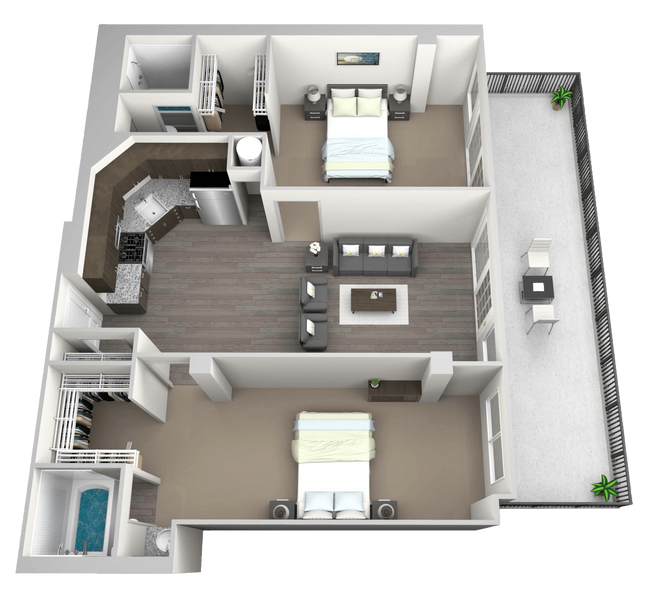 Floorplan - 230 West Alabama Apartments