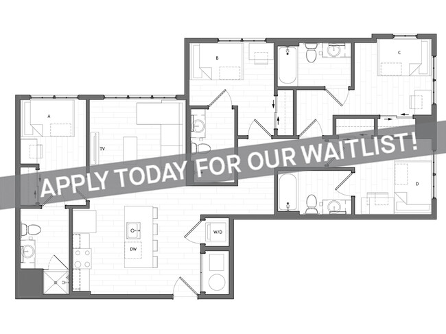 4x4 Premium - Apply Today for Our Waitlist! - HERE Tuscaloosa Student Apartments