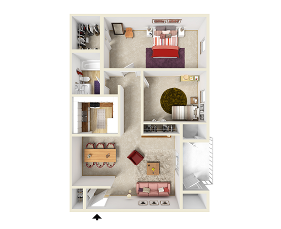 Floorplan - Laurel Ridge Apartments