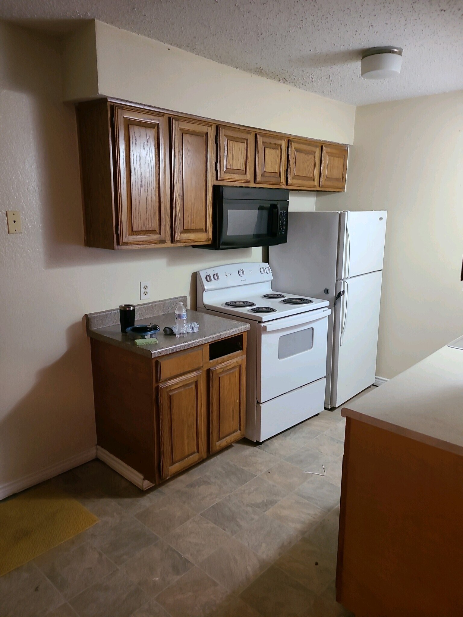 Sample photo of Kithen - actual cabinets are painted - 201 W Trinity St