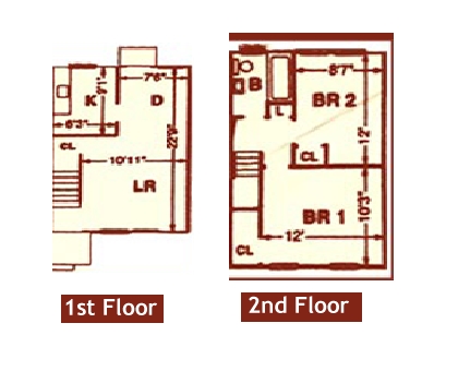 2BR/1BA - Village Oaks Townhomes