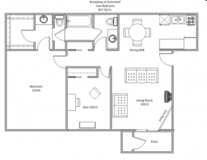 2BR/1.5BA - Green Leaf at Broadway