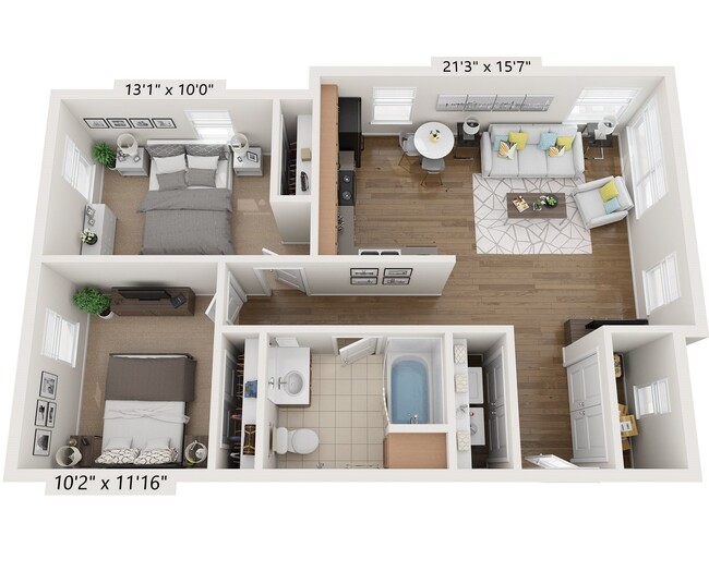 Floorplan - Beecher Terrace Phase II (0680)