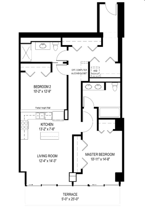 2BR/2BA - 235 W Van Buren St