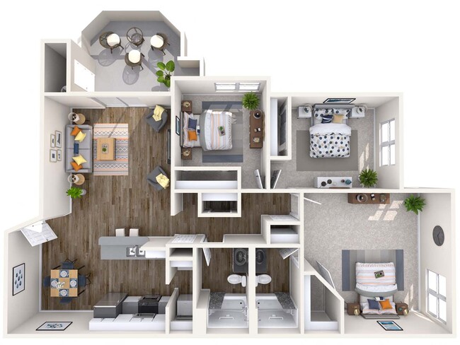 Floorplan - Biscayne Bay Apartments