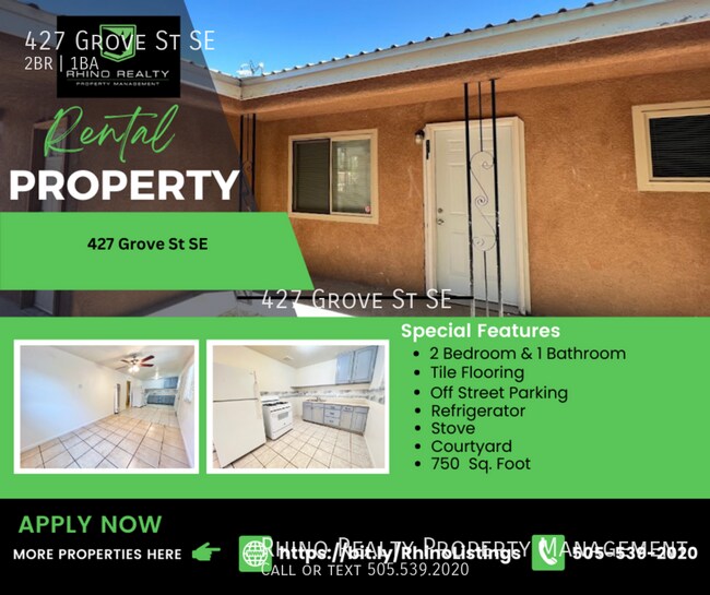 1st Month Rent Free! Lovely 2 Bedroom, 1 B... 427 Grove St SE Albuquerque NM 87108 Apartment