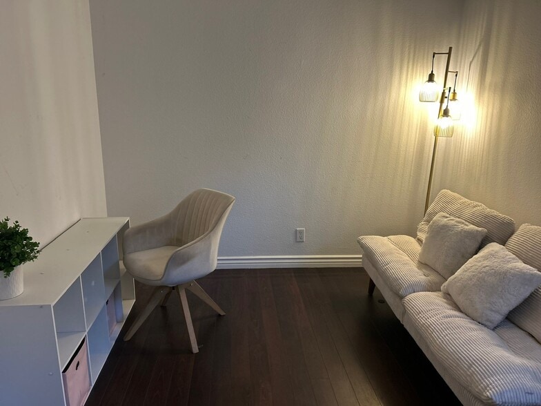 dedicated work area (new desk not pictured) and full sized futon - 3913 N Virginia Rd