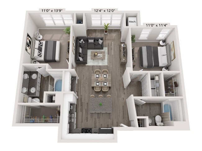 Floorplan - City Gate Apartment Homes