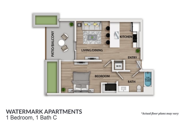 Floorplan - Watermark Apartments