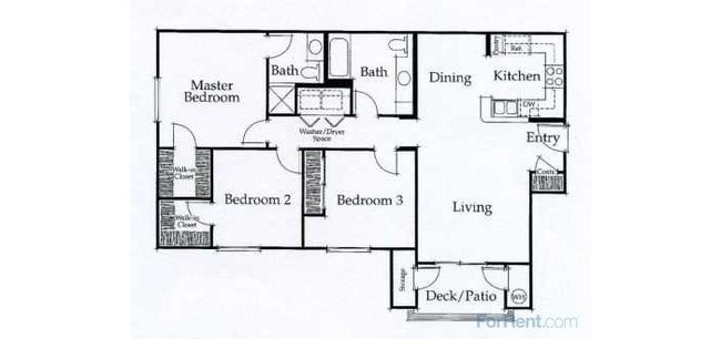 3BR/2BA - Village Crossing Apartments