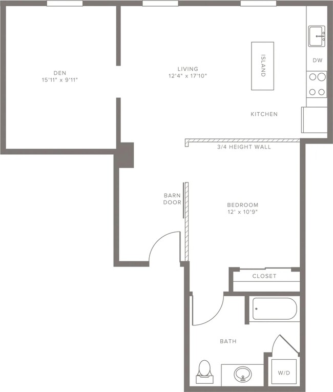 A05 1 bedroom with Den - Modera Lofts