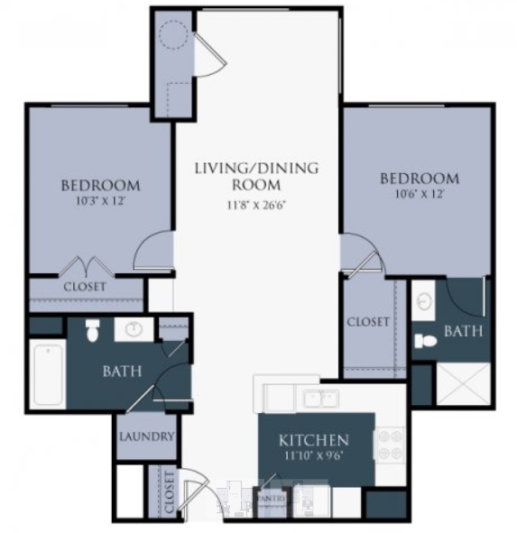 2BR/2BA - Windsor Crossing Apartments