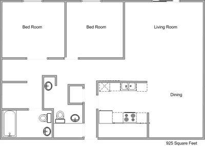 2BR/2BA - Eaglewood