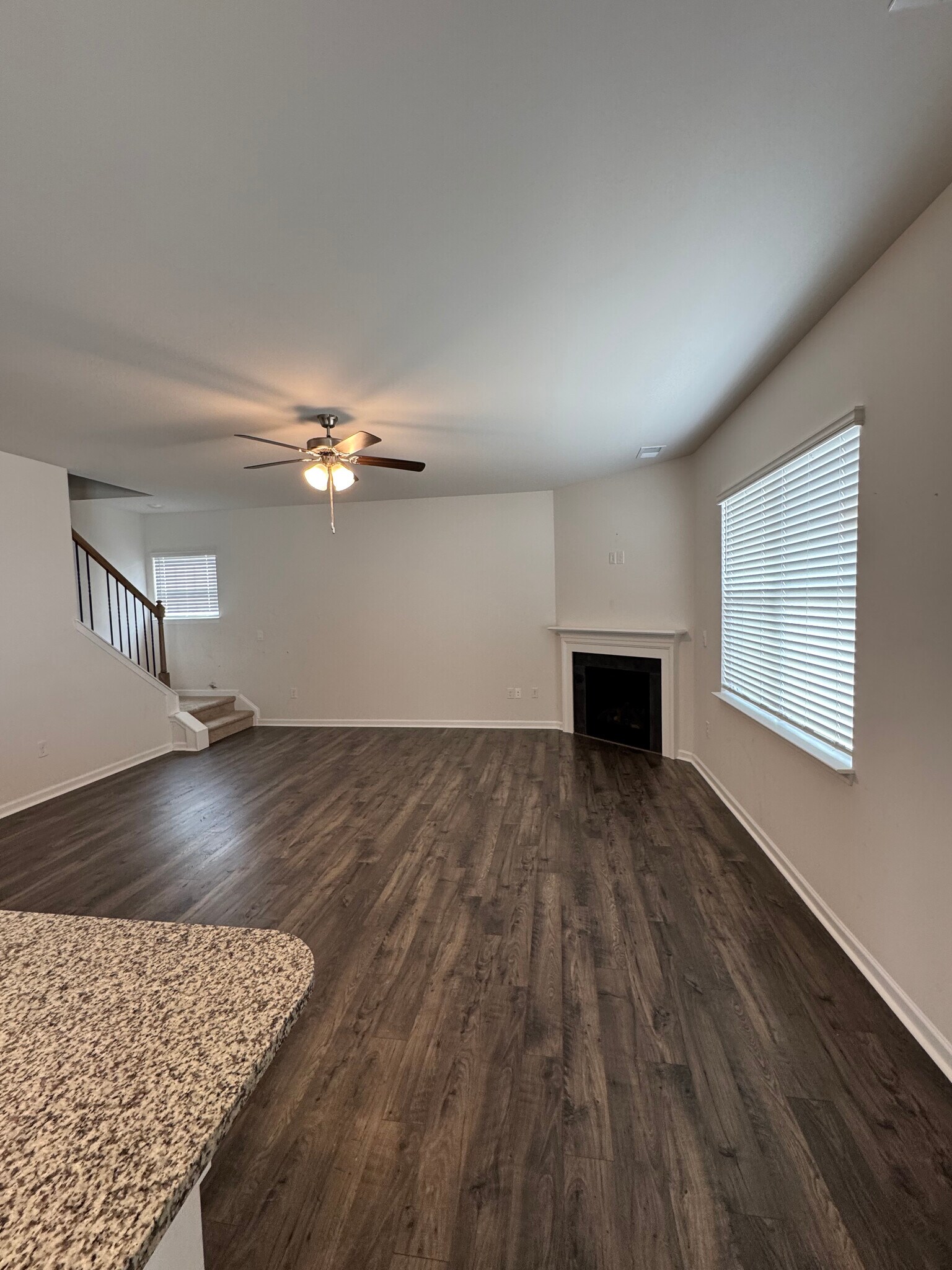 View from Kitchen into Family room - 406 Blue Aspen Dr
