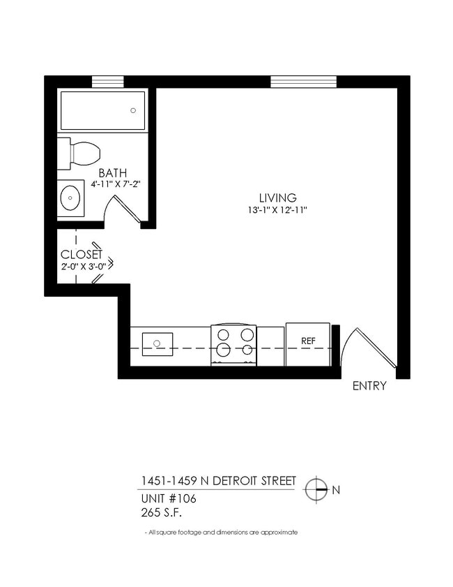 Floorplan - 1451 Detroit