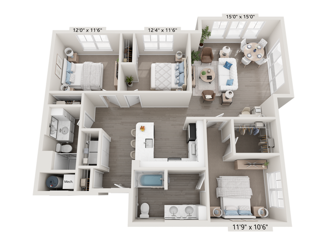 Floorplan - Attain at Chic's Beach (Haven Residences)