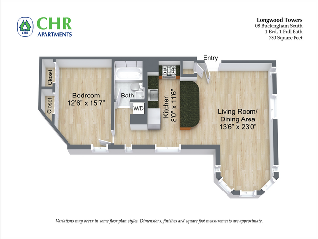 Floorplan - Longwood Towers