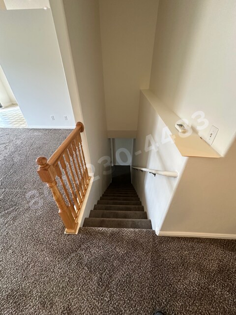New carpet on stairs leading to basement - 2063 Boysenberry Dr