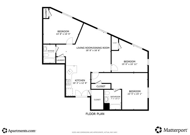 3BR, 2BA - 1,300SF - 711 Main Ave
