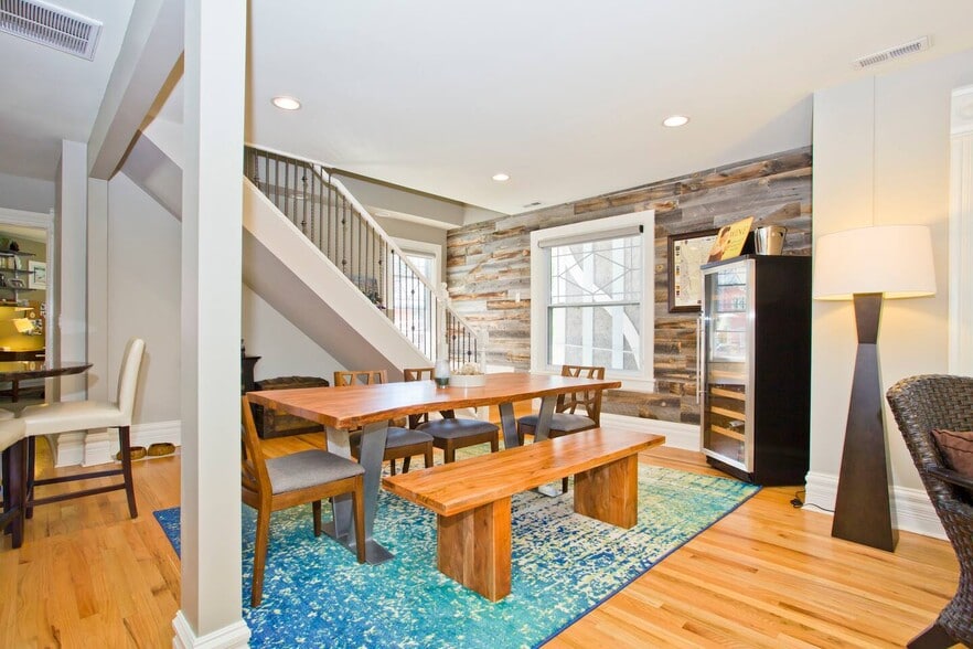 Dining area off kitchen and main living space - 1156 N Logan St