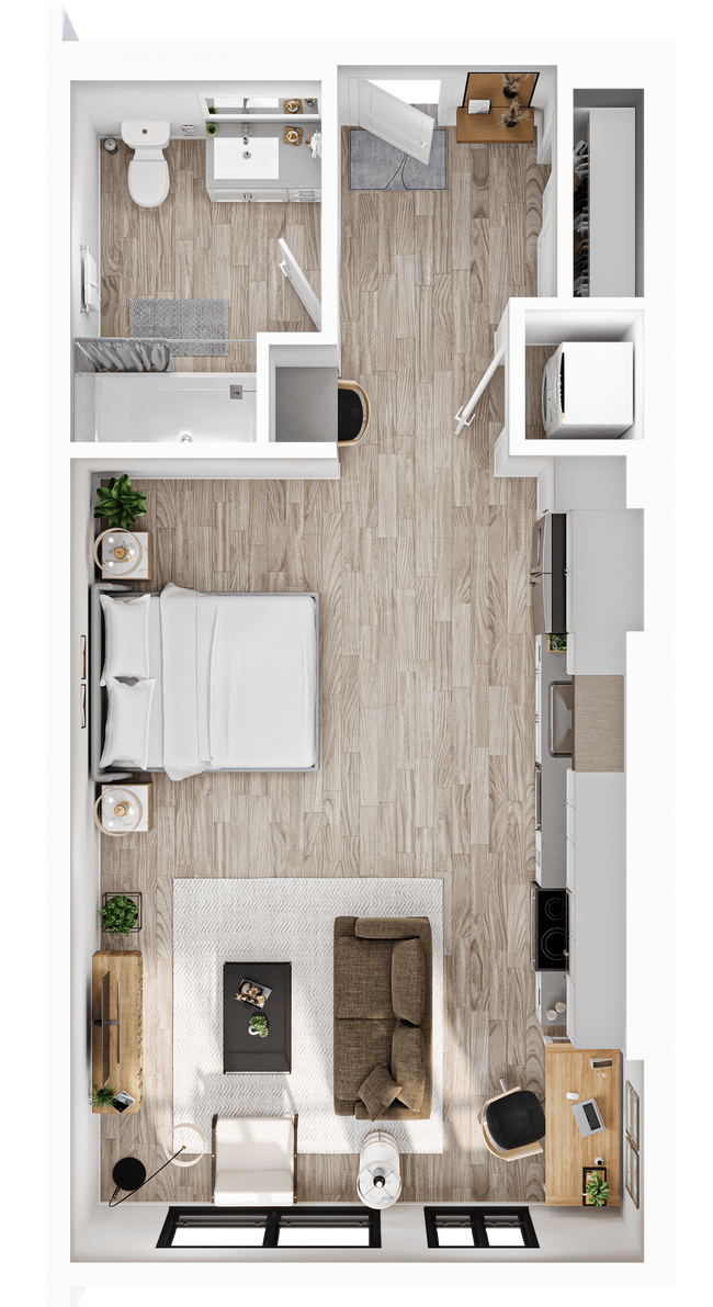 Floorplan - Alwell Apartments