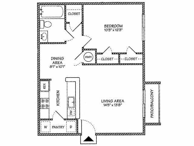 Floorplan - River Park Place Apartments