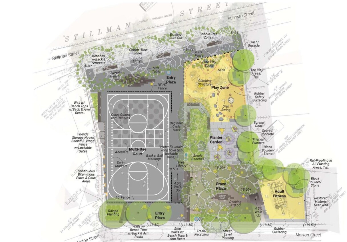 City of Boston's plans for Cutillo Park. Project budget of $1,290,000. - 16 Stillman St
