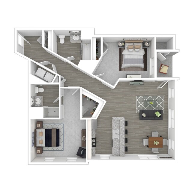 Cedar 2 Bedroom/2 Bath 3D - Liberty Park Apartments