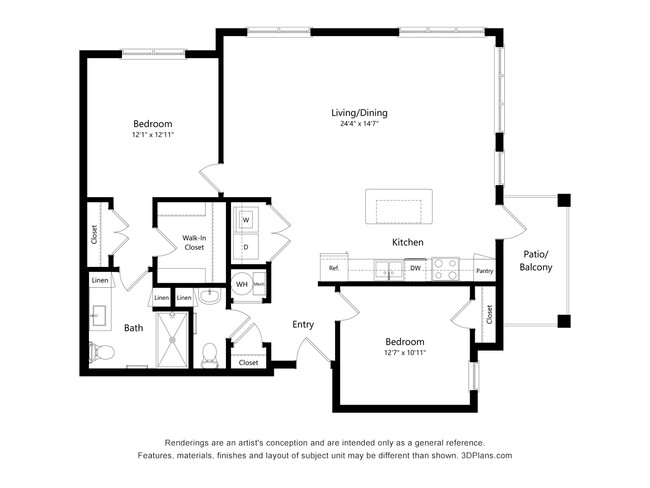 Floorplan - Haven at Congaree Pointe 55+ Apartments