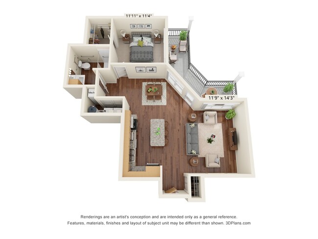 Floorplan - Grayson Ridge 55+ Apartments