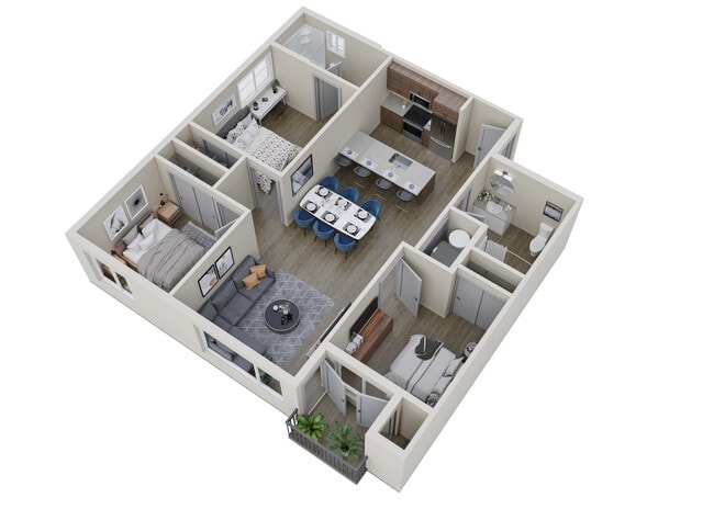 Floorplan - Markwood Apartments
