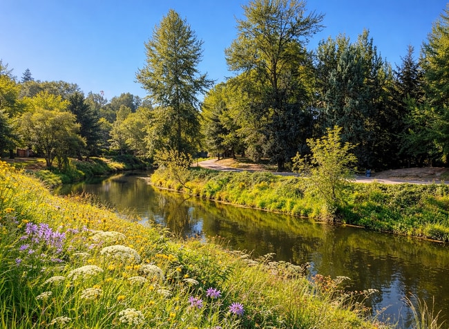 Building Photo - Charming 2-Bed, 1.5-Bath Corner Condo with River Views in the Heart of Redmond