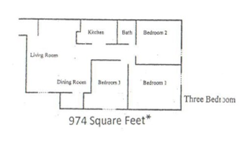 3BR/1BA - Oak Tree Village